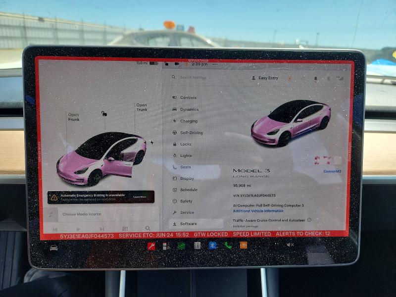 Photo 9 from auction – 2018 TESLA MODEL 3 with VIN 5YJ3E1EA0JF044573