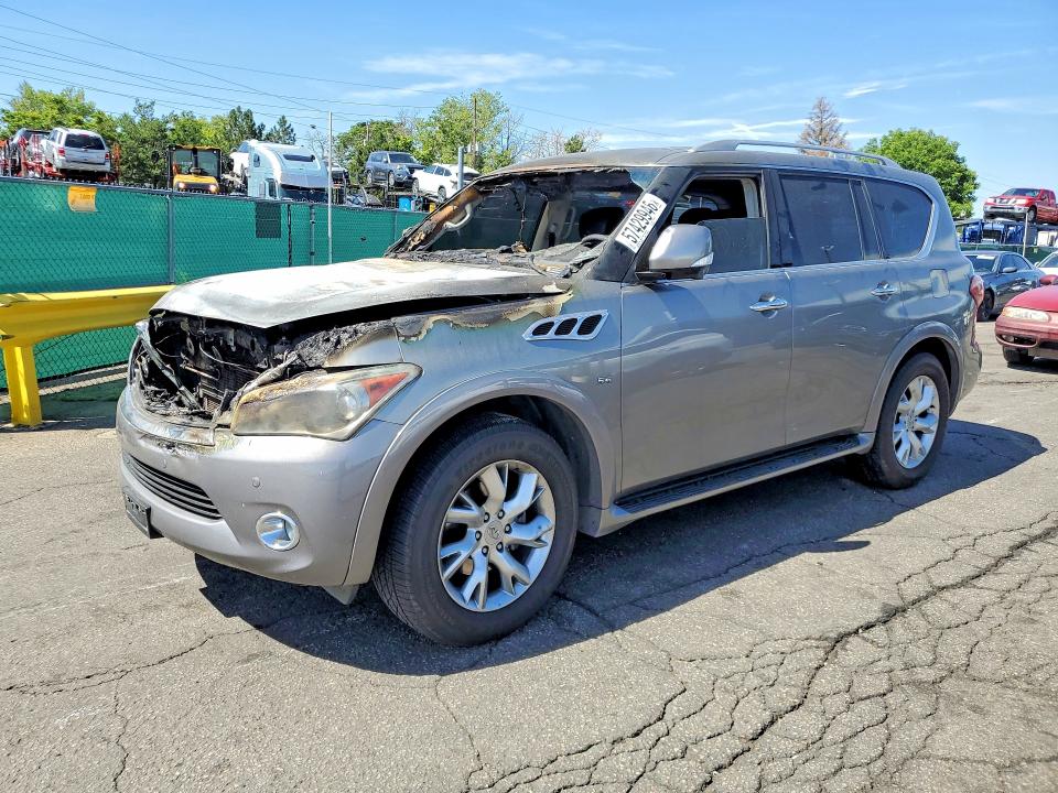 INFINITI QX80 2014 with VIN JN8AZ2NEXE9063673 - Photo from auction