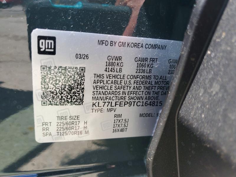 Photo 14 from auction – 2026 CHEVROLET TRAX with VIN KL77LFEP9TC164815