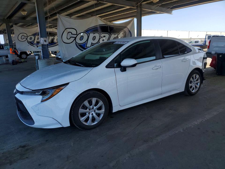 TOYOTA COROLLA 2020 with VIN 5YFEPRAE1LP046494 - Photo from auction