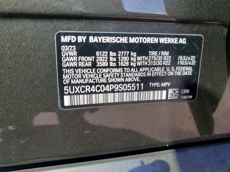 Foto 14 de la subasta – 2023 BMW X5 con VIN 5UXCR4C04P9S05511