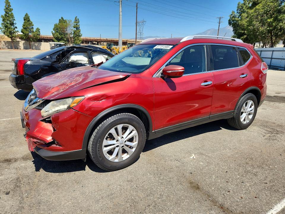NISSAN ROGUE 2015 with VIN KNMAT2MT2FP573140 - Photo from auction
