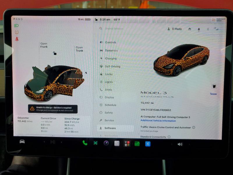 Photo 9 from auction – 2020 TESLA MODEL 3 with VIN 5YJ3E1EA6LF800653