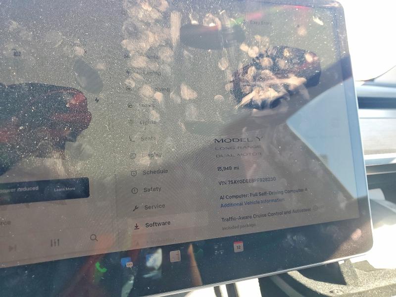 Photo 9 from auction – 2023 TESLA MODEL Y with VIN 7SAYGDEE8PF928230