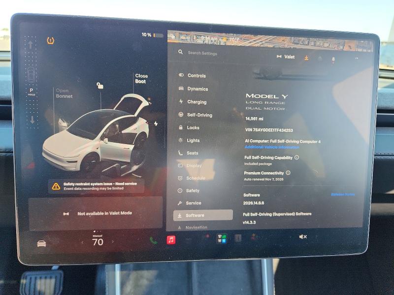 Фото 9 с аукциона – 2026 TESLA MODEL Y с VIN 7SAYGDEE1TF434253
