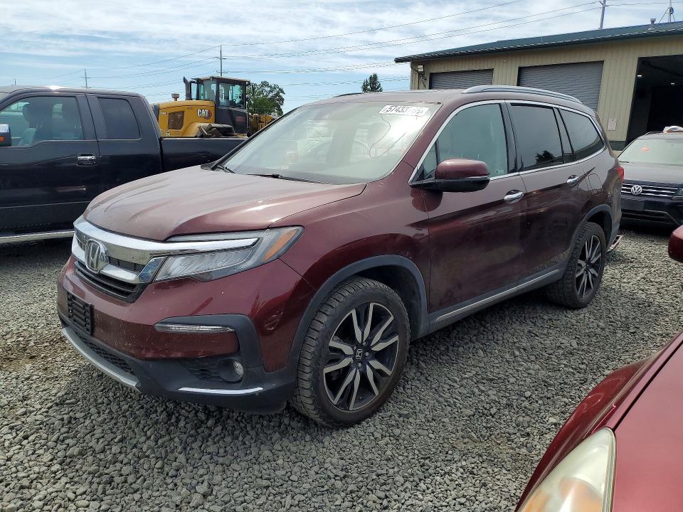 HONDA PILOT 2021 with VIN 5FNYF6H60MB062129 - Photo from auction