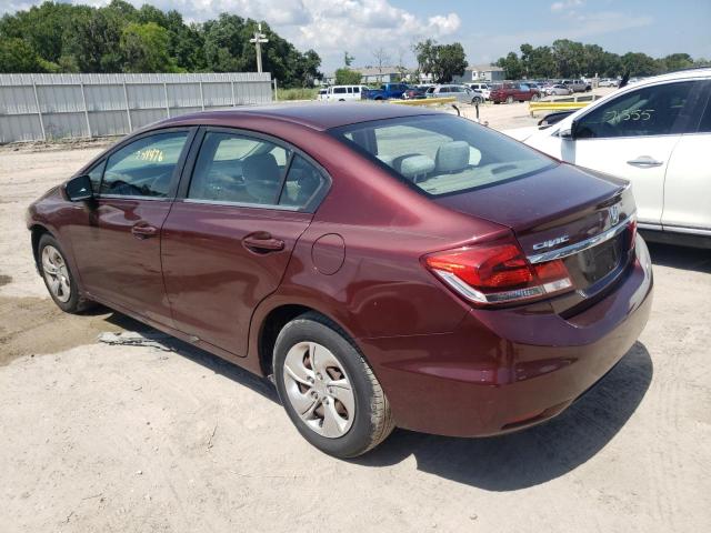 Photo 2 from auction – 2014 HONDA CIVIC LX with VIN 19XFB2F59EE035430