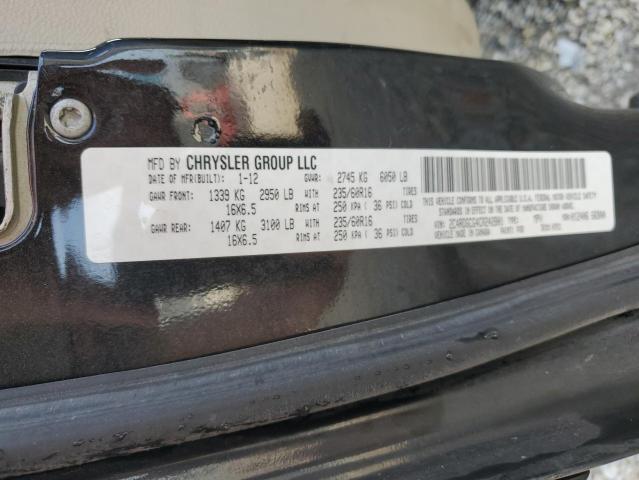 Foto 14 de la subasta – 2012 DODGE GRAND CARA con VIN 2C4RDGCG4CR242801