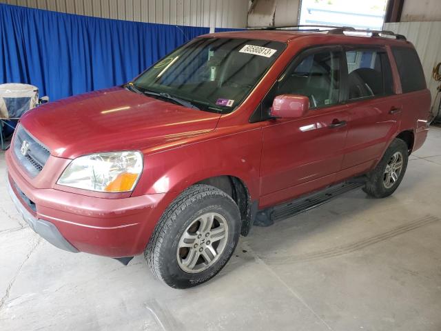 HONDA PILOT EXL 2003 with VIN 2HKYF18563H520699 - Photo from auction