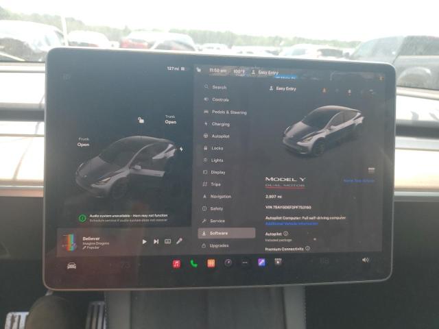 Photo 9 from auction – 2023 TESLA MODEL Y with VIN 7SAYGDEF2PF753160