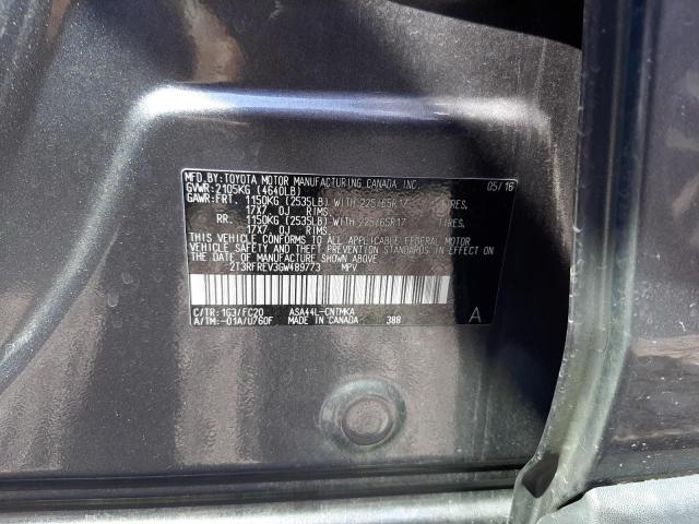 Photo 14 from auction – 2016 TOYOTA RAV4 XLE with VIN 2T3RFREV3GW489773