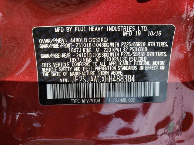 Photo 14 from auction – 2017 SUBARU FORESTER 2 with VIN JF2SJAWCXHH488384