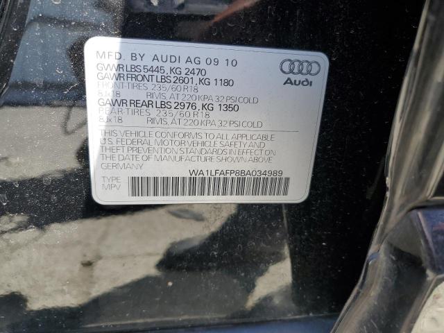 Photo 14 from auction – 2011 AUDI Q5 PREMIUM with VIN WA1LFAFP8BA034989