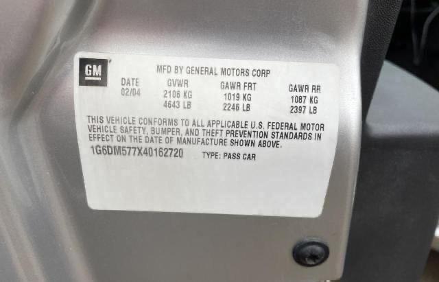 Zdjęcie 10 z aukcji – 2004 CADILLAC CTS z VIN 1G6DM577X40162720