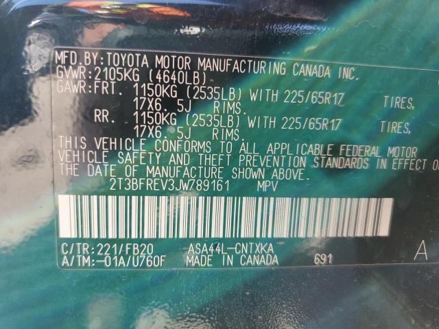 Photo 14 from auction – 2018 TOYOTA RAV4 LE with VIN 2T3BFREV3JW789161
