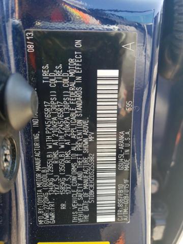 Фото 14 с аукциона – 2013 TOYOTA HIGHLANDER с VIN 5TDBK3EH2DS255982