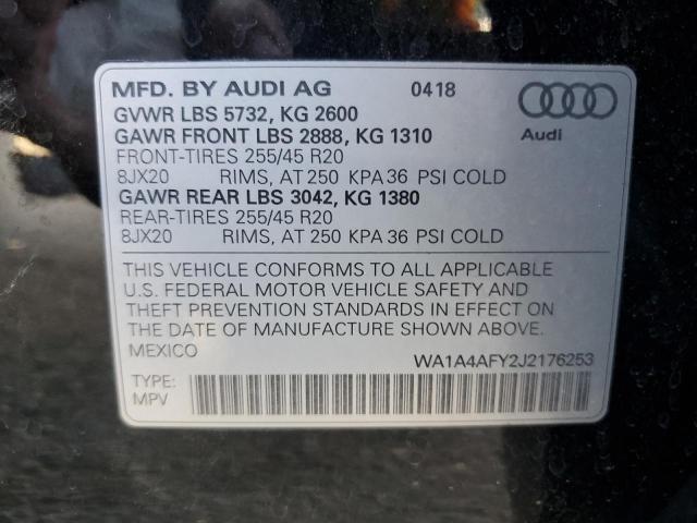 Photo 14 from auction – 2018 AUDI SQ5 PREMIU with VIN WA1A4AFY2J2176253
