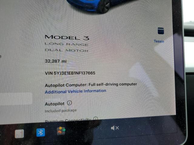 Снимка 9 от търг – 2022 TESLA MODEL 3 с VIN 5YJ3E1EB1NF137665