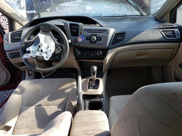 Photo 8 from auction – 2012 HONDA CIVIC LX with VIN 2HGFB2F56CH534026