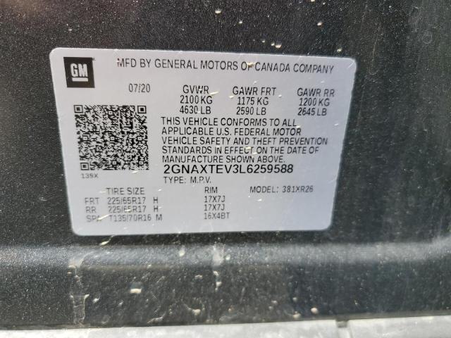 Photo 14 from auction – 2020 CHEVROLET EQUINOX LT with VIN 2GNAXTEV3L6259588