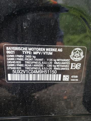 Photo 14 from auction – 2021 BMW X4 XDRIVE3 with VIN 5UX2V1C04M9H51150