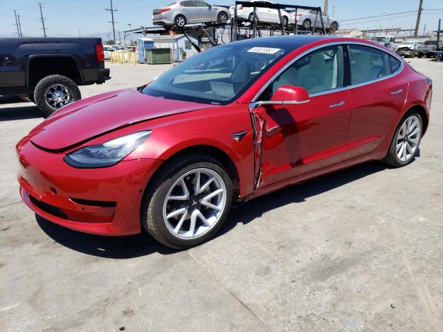 TESLA MODEL 3 2018 with VIN 5YJ3E1EB1JF100691 - Photo from auction