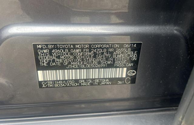 Photo 10 from auction – 2014 LEXUS GS 350 with VIN JTHCE1BL0E5026991