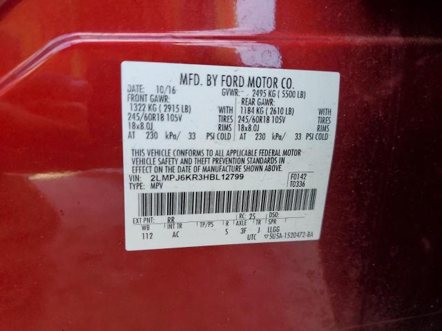 Photo 14 from auction – 2017 LINCOLN MKX SELECT with VIN 2LMPJ6KR3HBL12799
