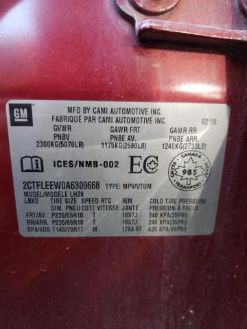 Photo 14 from auction – 2010 GMC TERRAIN SL with VIN 2CTFLEEW0A6309668