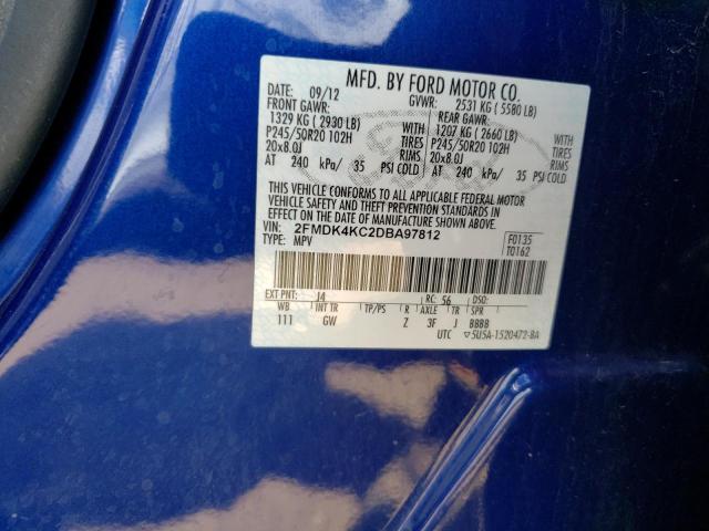 Photo 14 from auction – 2013 FORD EDGE LIMIT with VIN 2FMDK4KC2DBA97812