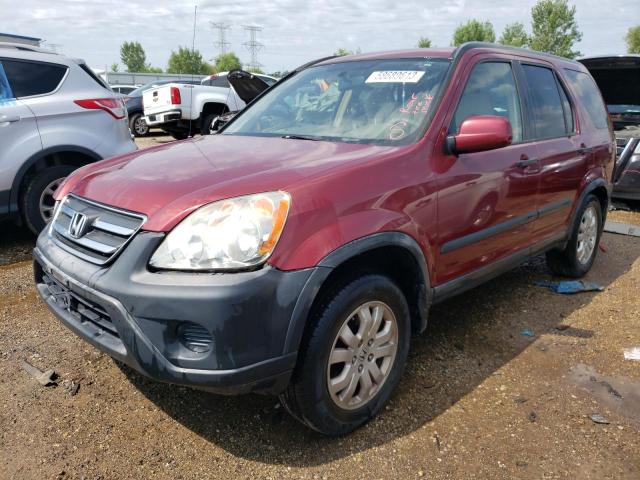 HONDA CR-V EX 2005 with VIN JHLRD78875C056492 - Photo from auction