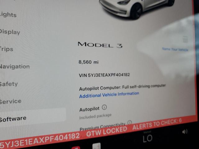 Photo 9 from auction – 2023 TESLA MODEL 3 with VIN 5YJ3E1EAXPF404182