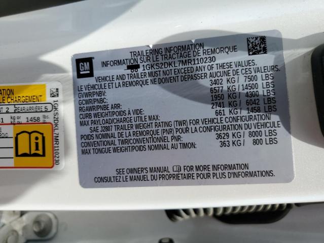 Photo 14 from auction – 2021 GMC YUKON DENA with VIN 1GKS2DKL7MR110230