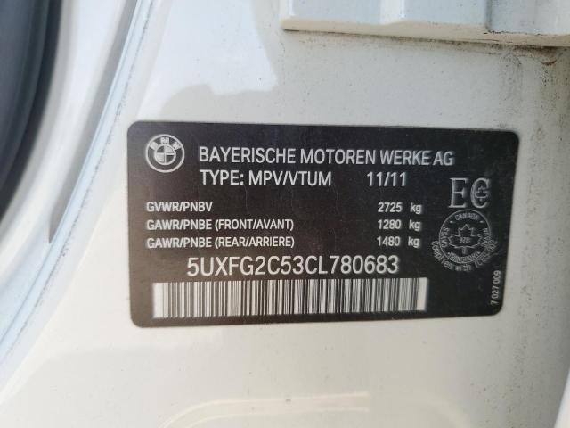 Photo 14 from auction – 2012 BMW X6 XDRIVE3 with VIN 5UXFG2C53CL780683