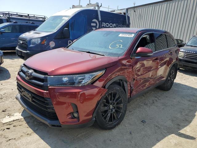 TOYOTA HIGHLANDER 2019 with VIN 5TDJZRFH7KS614720 - Photo from auction