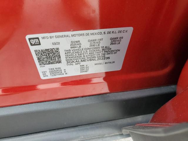 Photo 14 from auction – 2022 GMC TERRAIN SL with VIN 3GKALMEV8NL202235