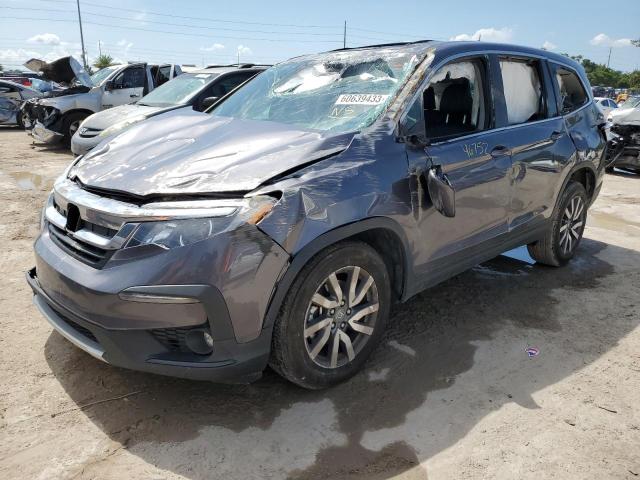 HONDA PILOT EXL 2022 with VIN 5FNYF5H55NB011244 - Photo from auction