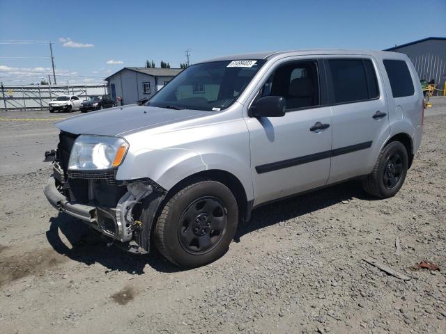 HONDA PILOT LX 2014 with VIN 5FNYF4H25EB024690 - Photo from auction