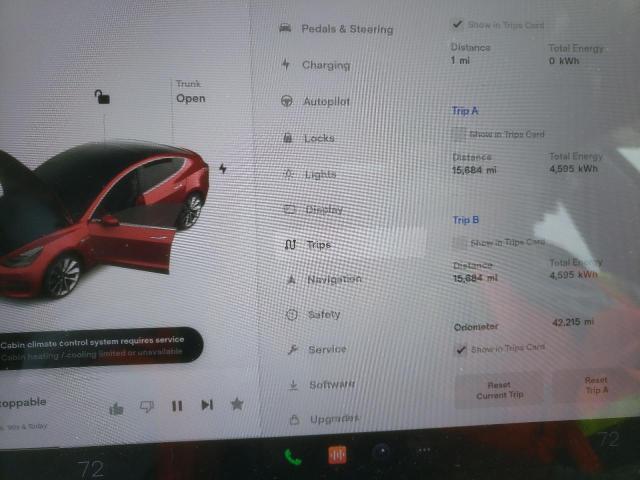 Photo 9 from auction – 2018 TESLA MODEL 3 with VIN 5YJ3E1EA6JF003591