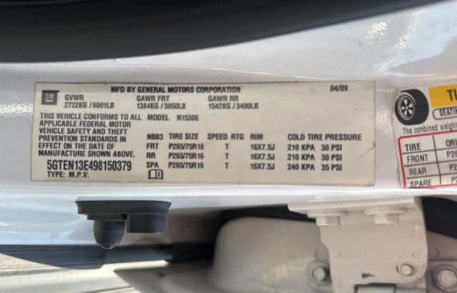 Photo 10 from auction – 2009 HUMMER H3 with VIN 5GTEN13E498150379