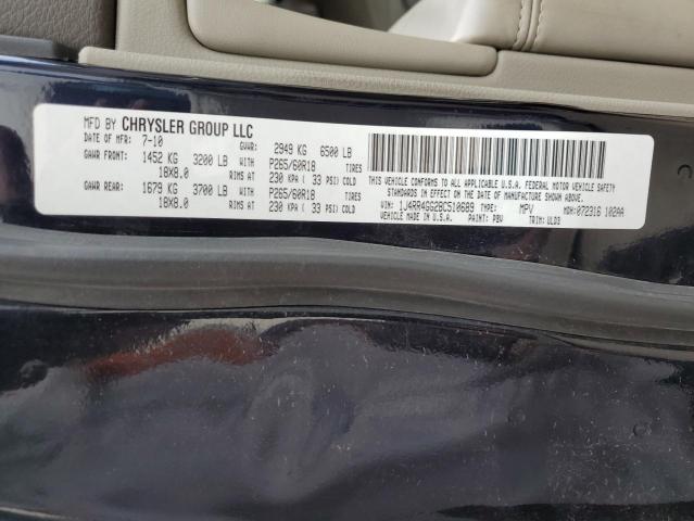 Photo 14 from auction – 2011 JEEP GRAND CHER with VIN 1J4RR4GG2BC510689