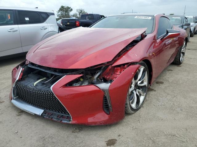 LEXUS LC 500 2018 with VIN JTHHP5AY9JA000556 - Photo from auction