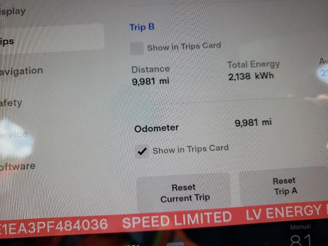Photo 9 from auction – 2023 TESLA MODEL 3 with VIN 5YJ3E1EA3PF484036