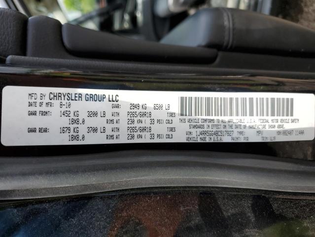Photo 14 from auction – 2011 JEEP GRAND CHER with VIN 1J4RR5GG4BC517827