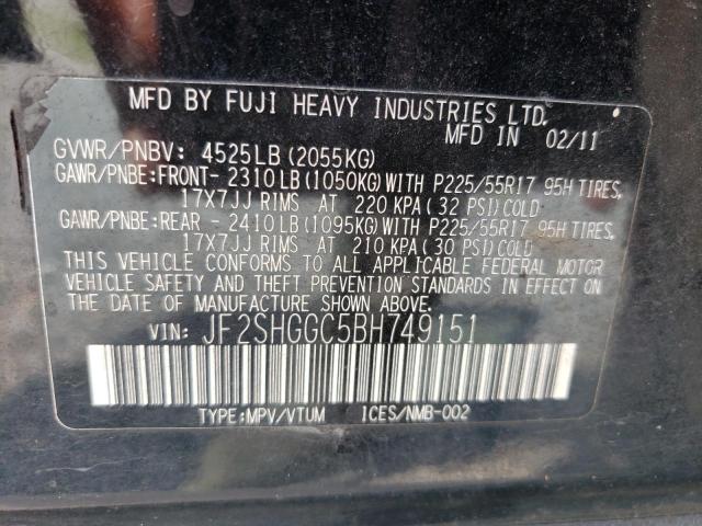Foto 14 de la subasta – 2011 SUBARU FORESTER T con VIN JF2SHGGC5BH749151