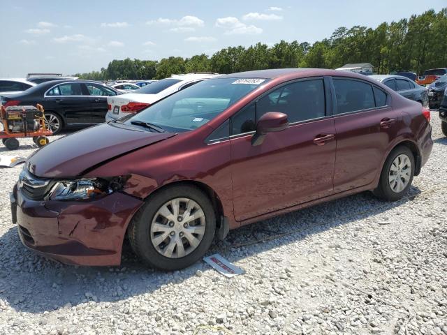 HONDA CIVIC LX 2012 with VIN 2HGFB2F54CH612822 - Photo from auction