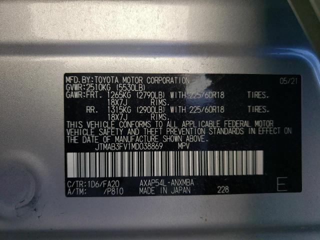 Photo 14 from auction – 2021 TOYOTA RAV4 PRIME with VIN JTMAB3FV1MD038869