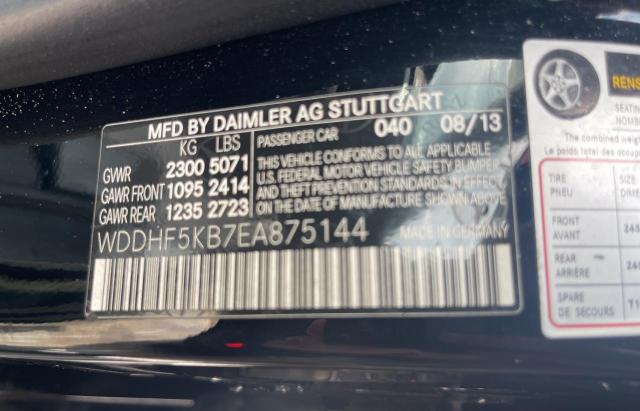 Photo 10 from auction – 2014 MERCEDES-BENZ E 350 with VIN WDDHF5KB7EA875144
