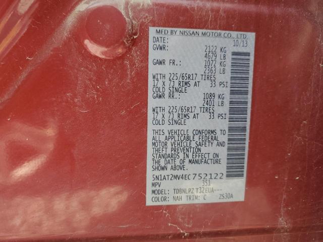 Photo 14 from auction – 2014 NISSAN ROGUE S with VIN 5N1AT2MV4EC752122