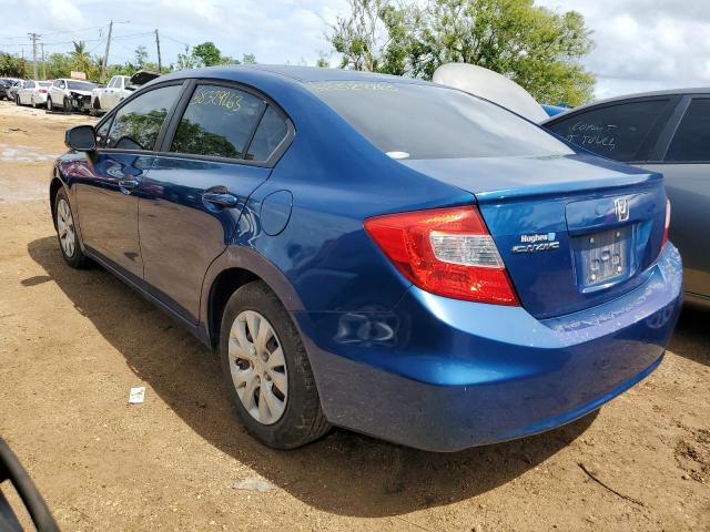 Photo 2 from auction – 2012 HONDA CIVIC LX with VIN 19XFB2F54CE043898